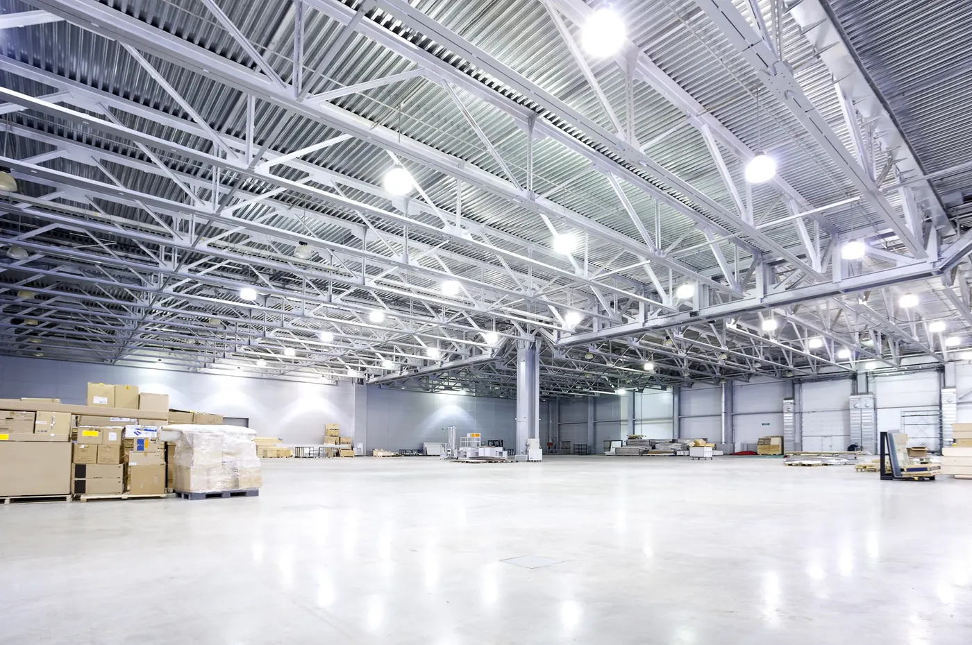Large industrial workshop interior used for application review context
