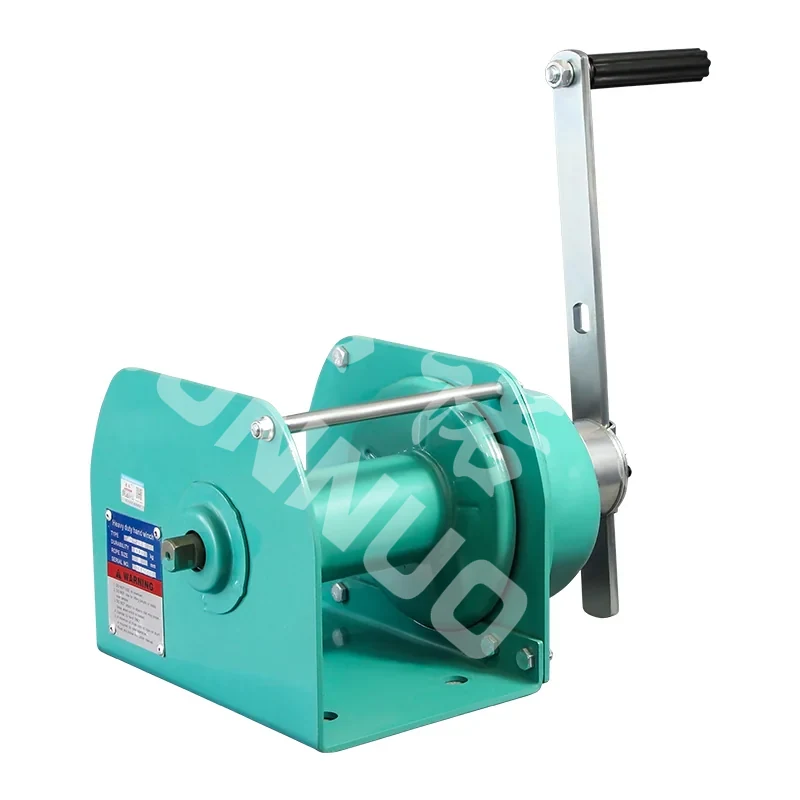 Hand operated manual winch for workshop pulling and lifting