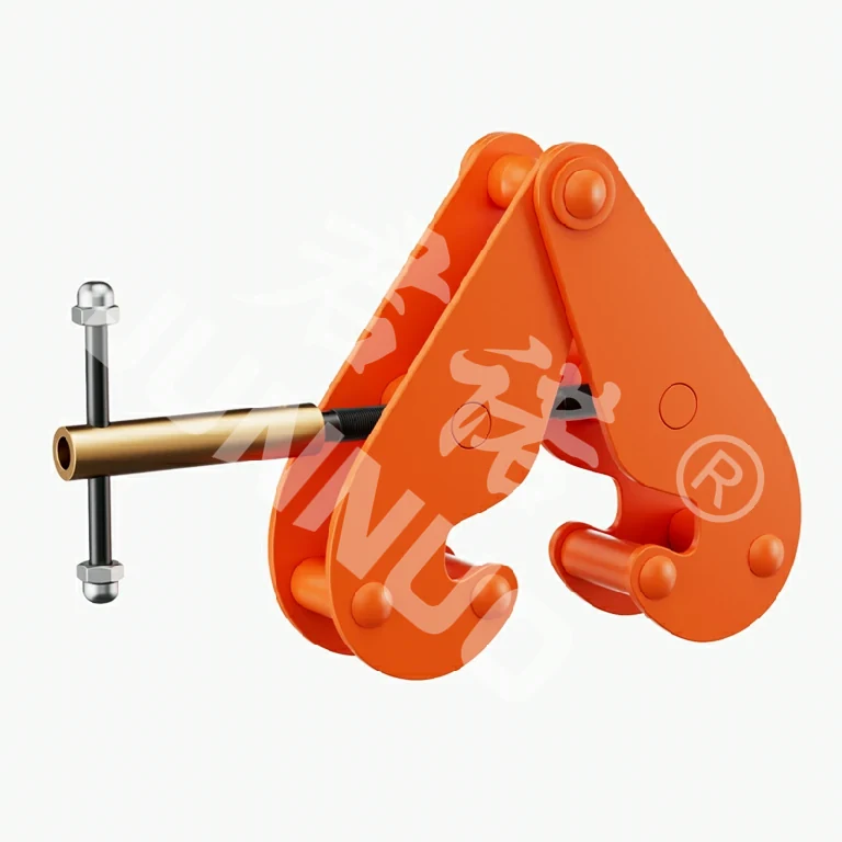 Push travel beam trolley accessory with orange side plates