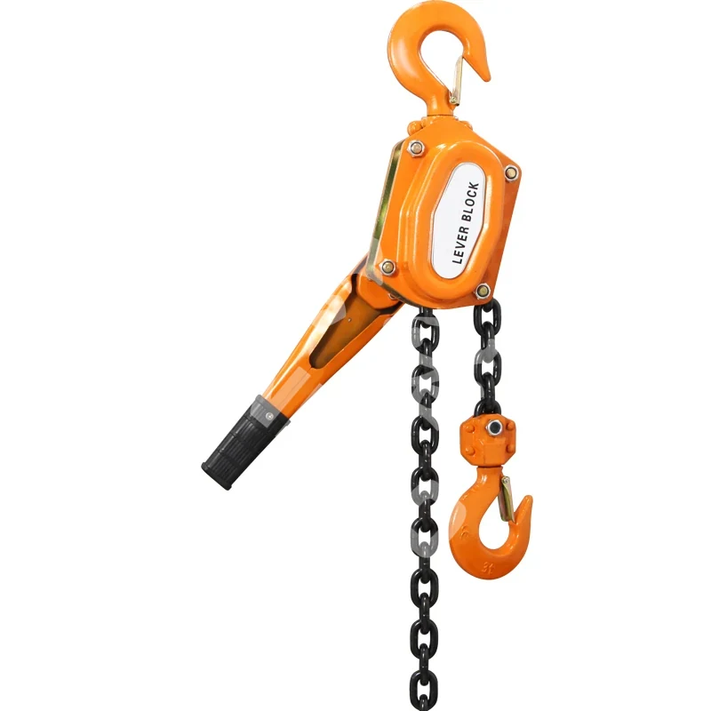 Ratchet lever hoist for manual pulling and positioning