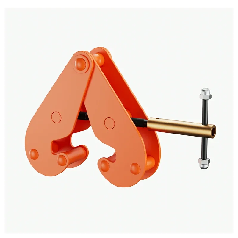 Beam trolley for hoist movement on I-beam