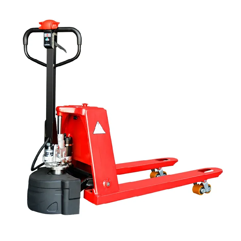 Electric pallet truck for warehouse handling