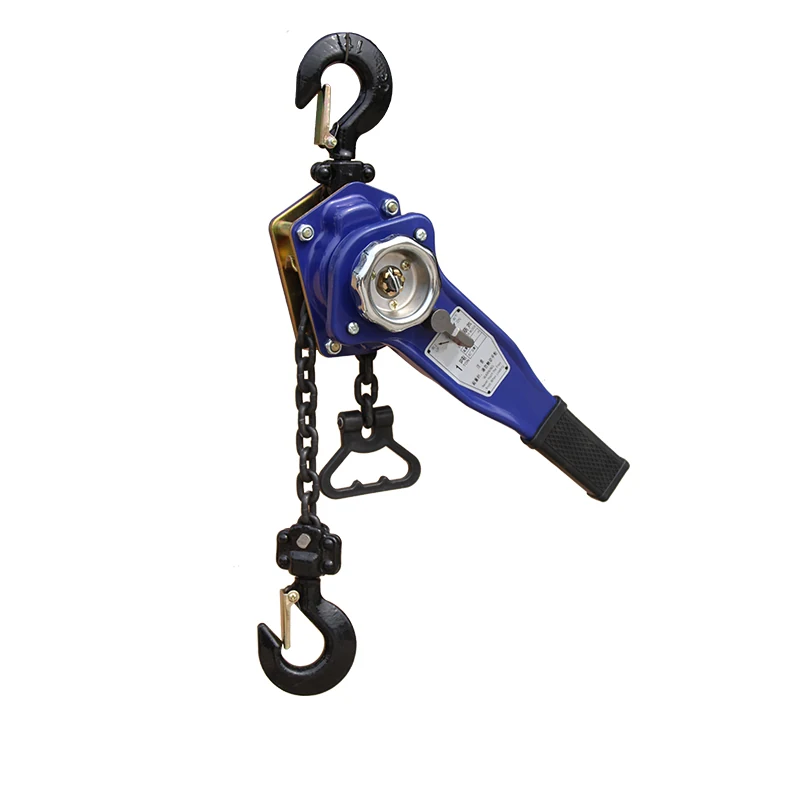 Blue lever hoist chain puller with hook