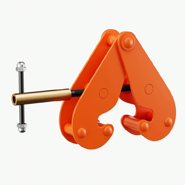Push travel beam trolley accessory with orange side plates